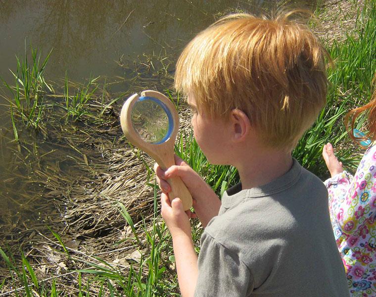 Noah With Magnifying Glass