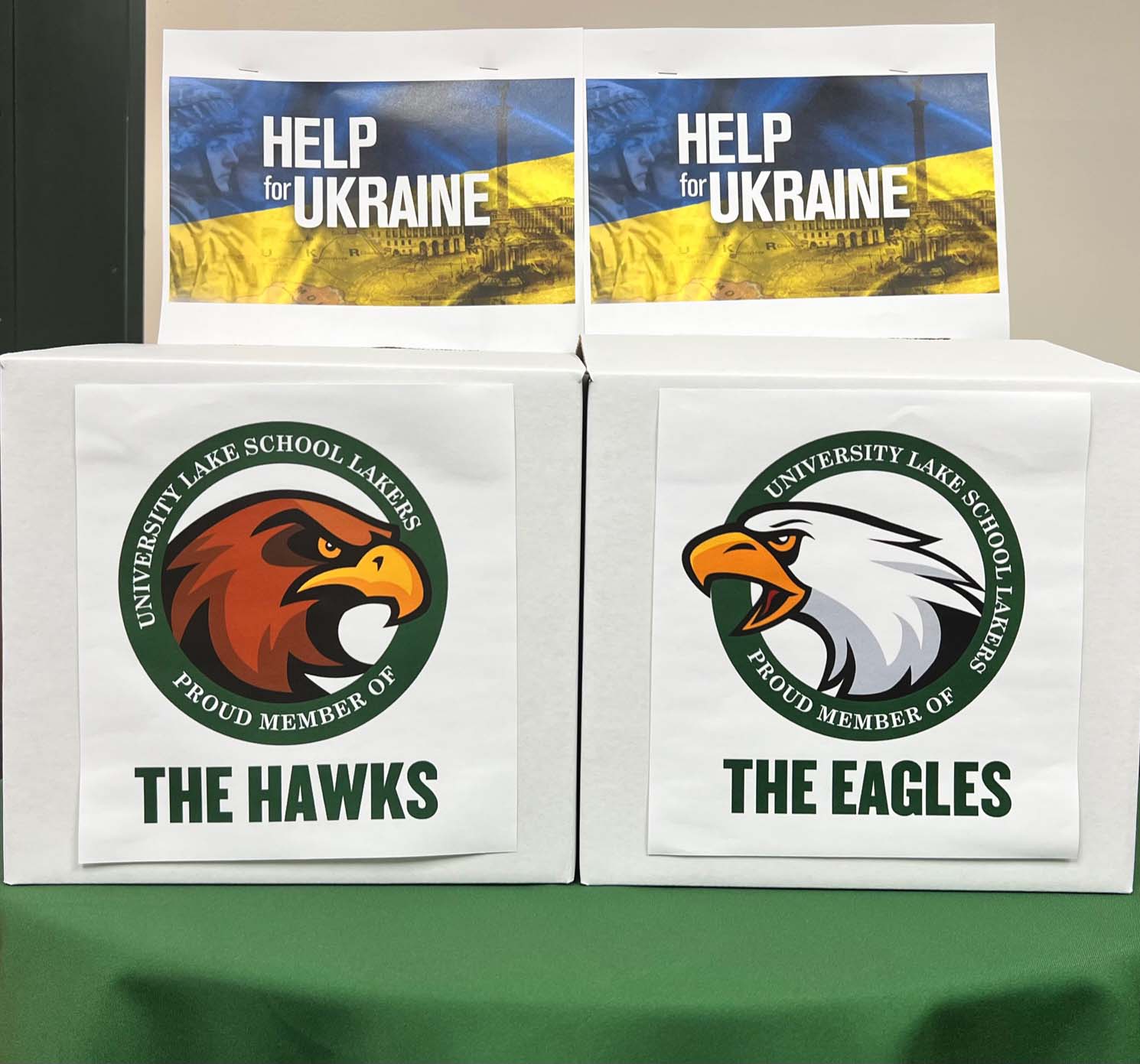 University Lake School Raises Over $8000 to Help Ukrainians in Need 