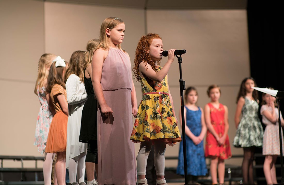 lower school student public speaking