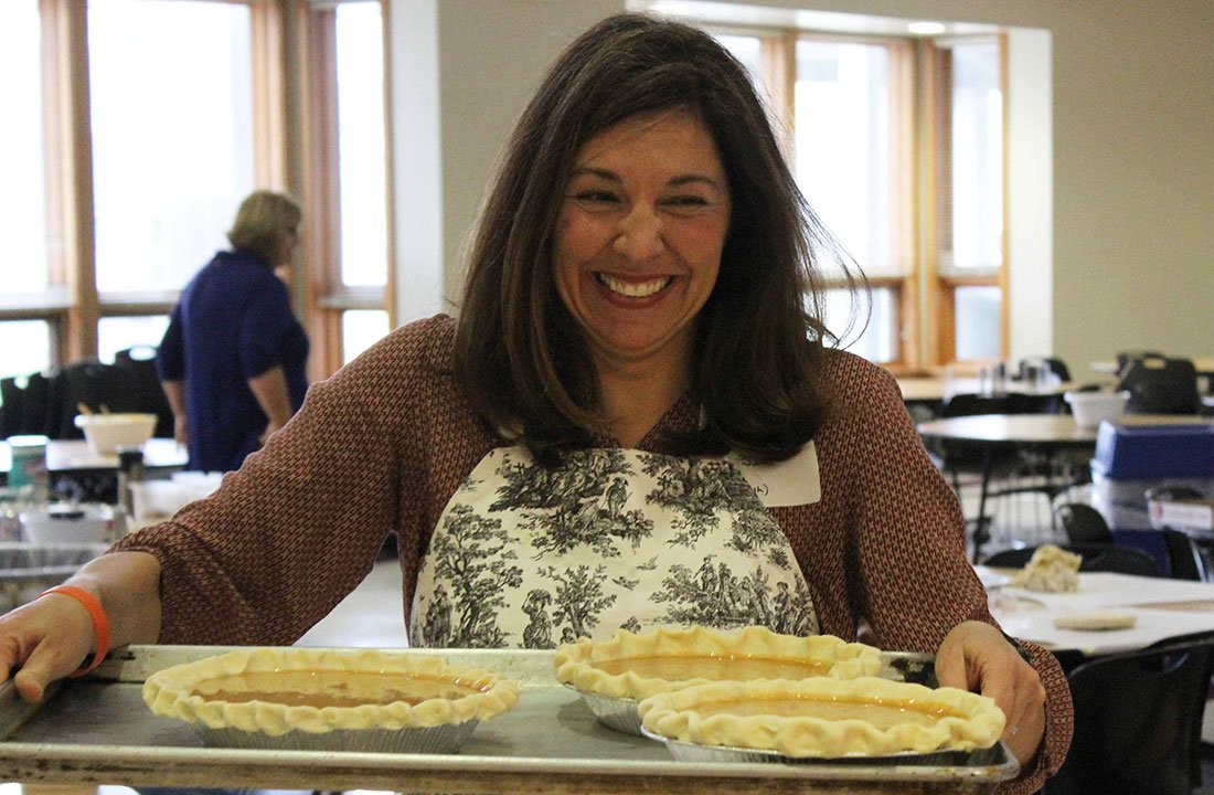 parent making pies