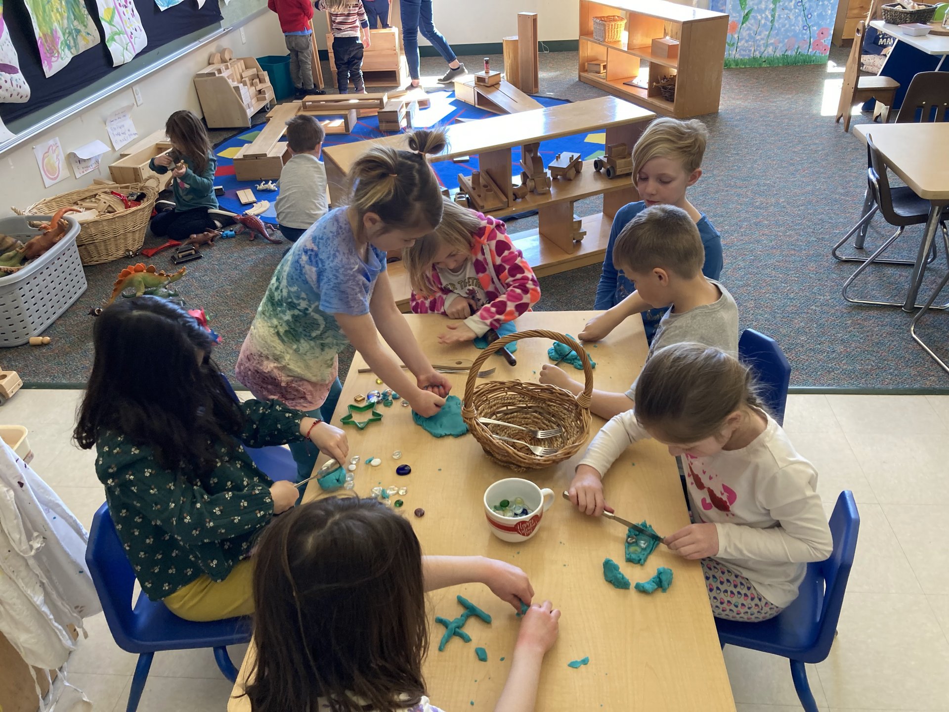 students participating in stay, study, and play