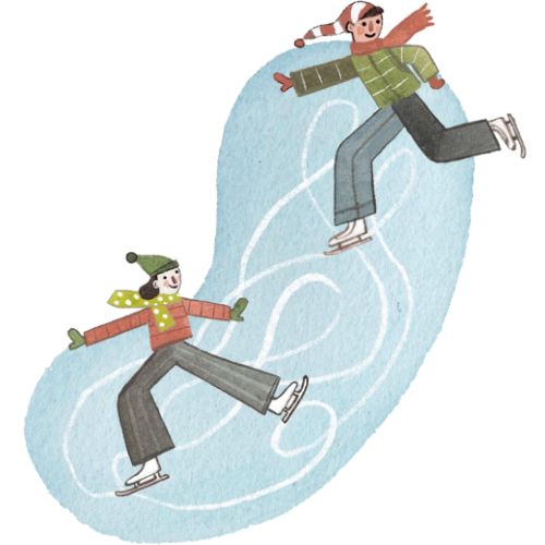 Seasonal skating rink